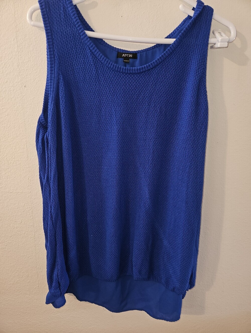 Apt. 9 Womans Blue Sleeveless Top Size 1x